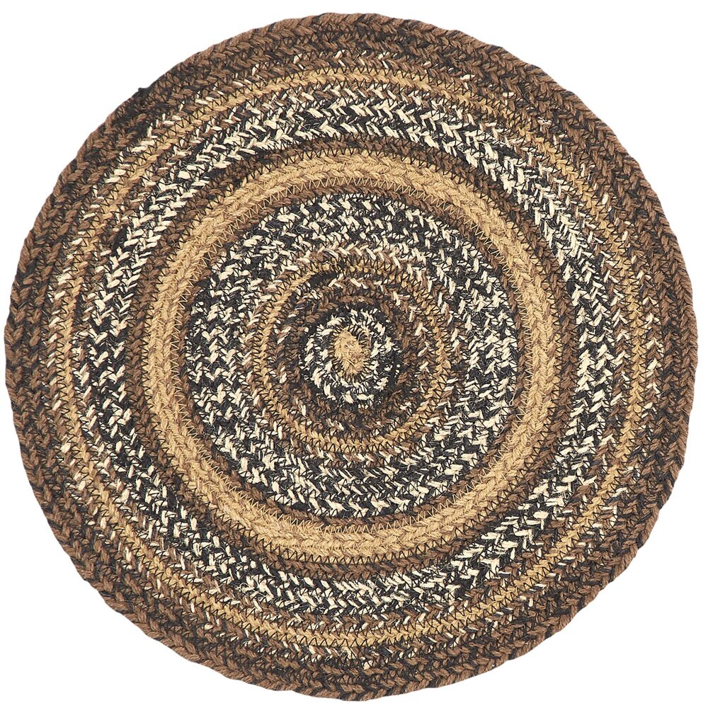Ginger Spice Jute Chair Pad 15 inch Diameter