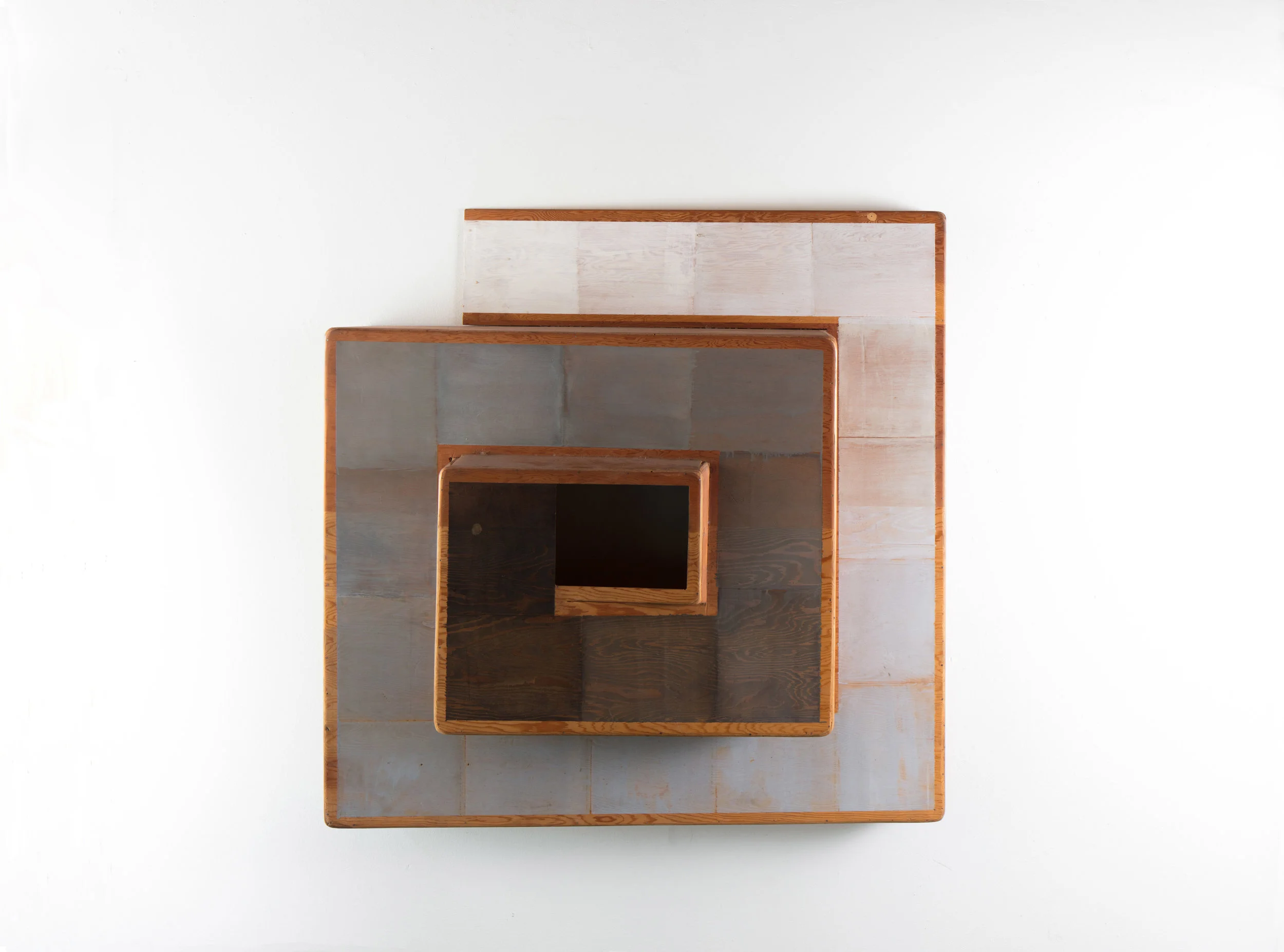 “Twenty Five Grays” ca. 1983 oil + pencil on wood 48” x 48” x 15” private collection Photo by longtime Vernon Pratt Project collaborator Keith Isaacs