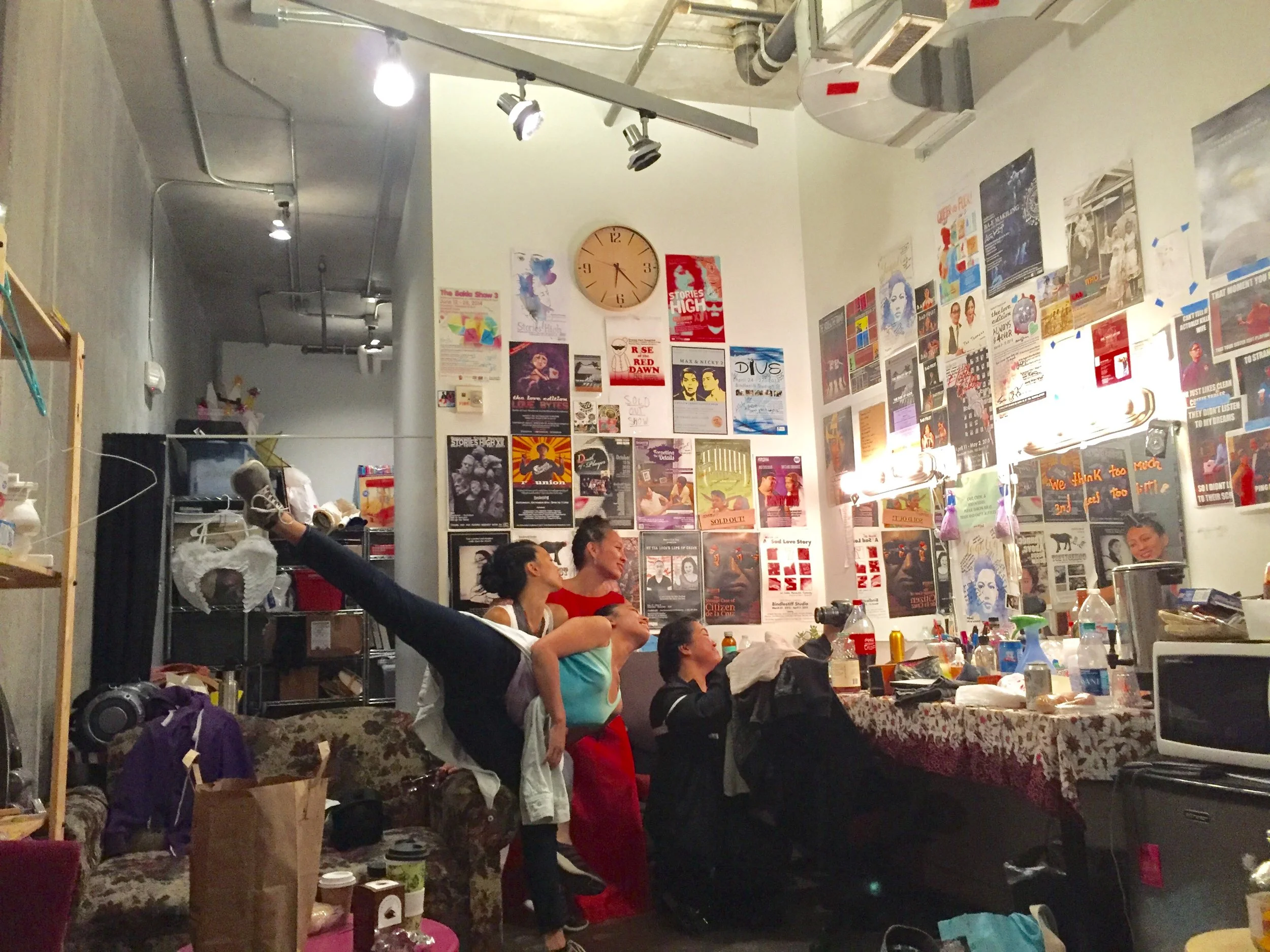 Backstage at Bindlestiff