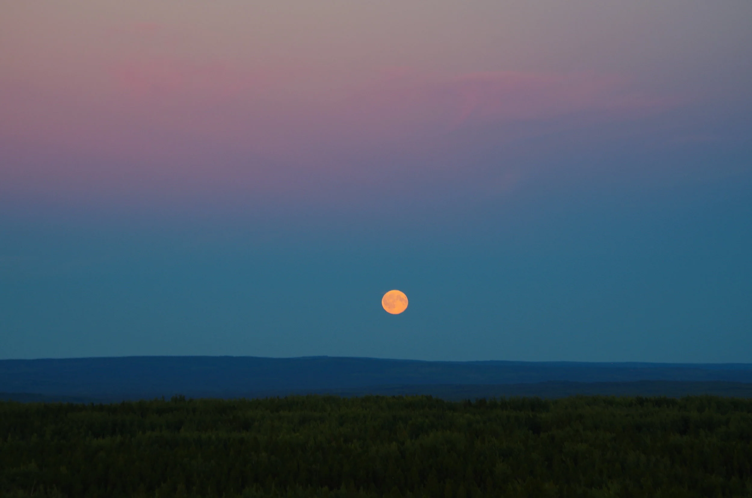 Full moon rising. (Photo by Trina Moyles)