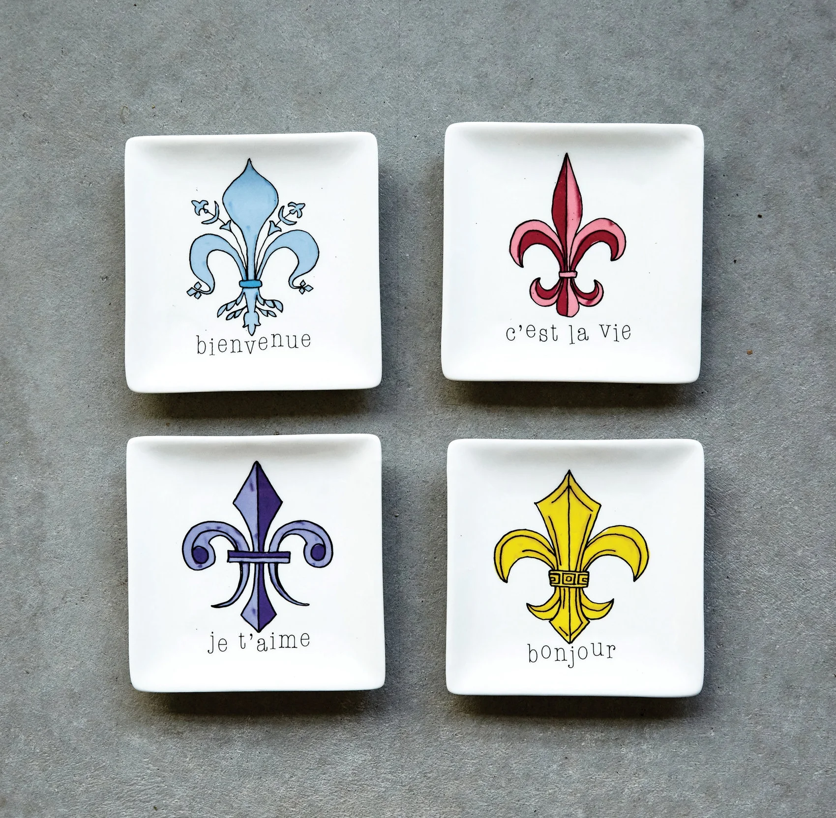 Fleur de Lis Dishes