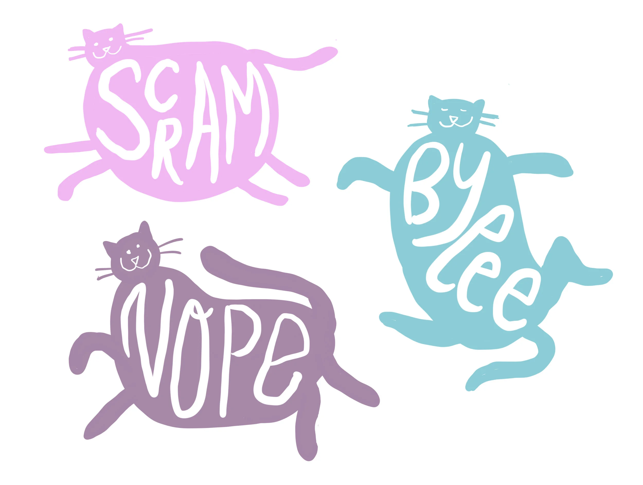 The Scram Cats Illustration