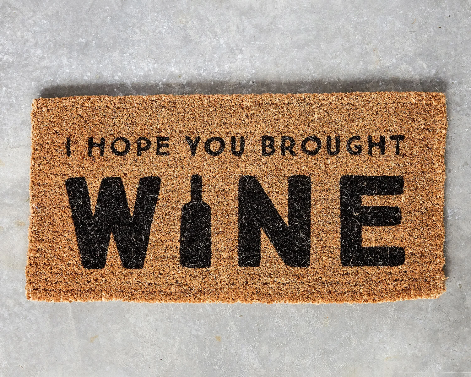 Coir welcome mat