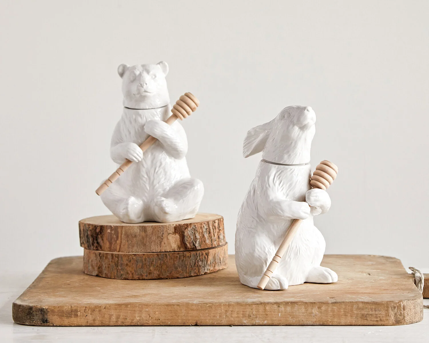 Ceramic honey pots