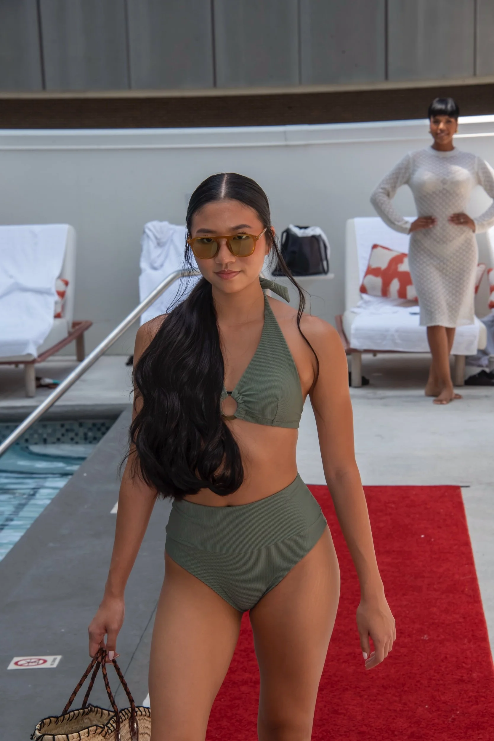 green high waisted bikini