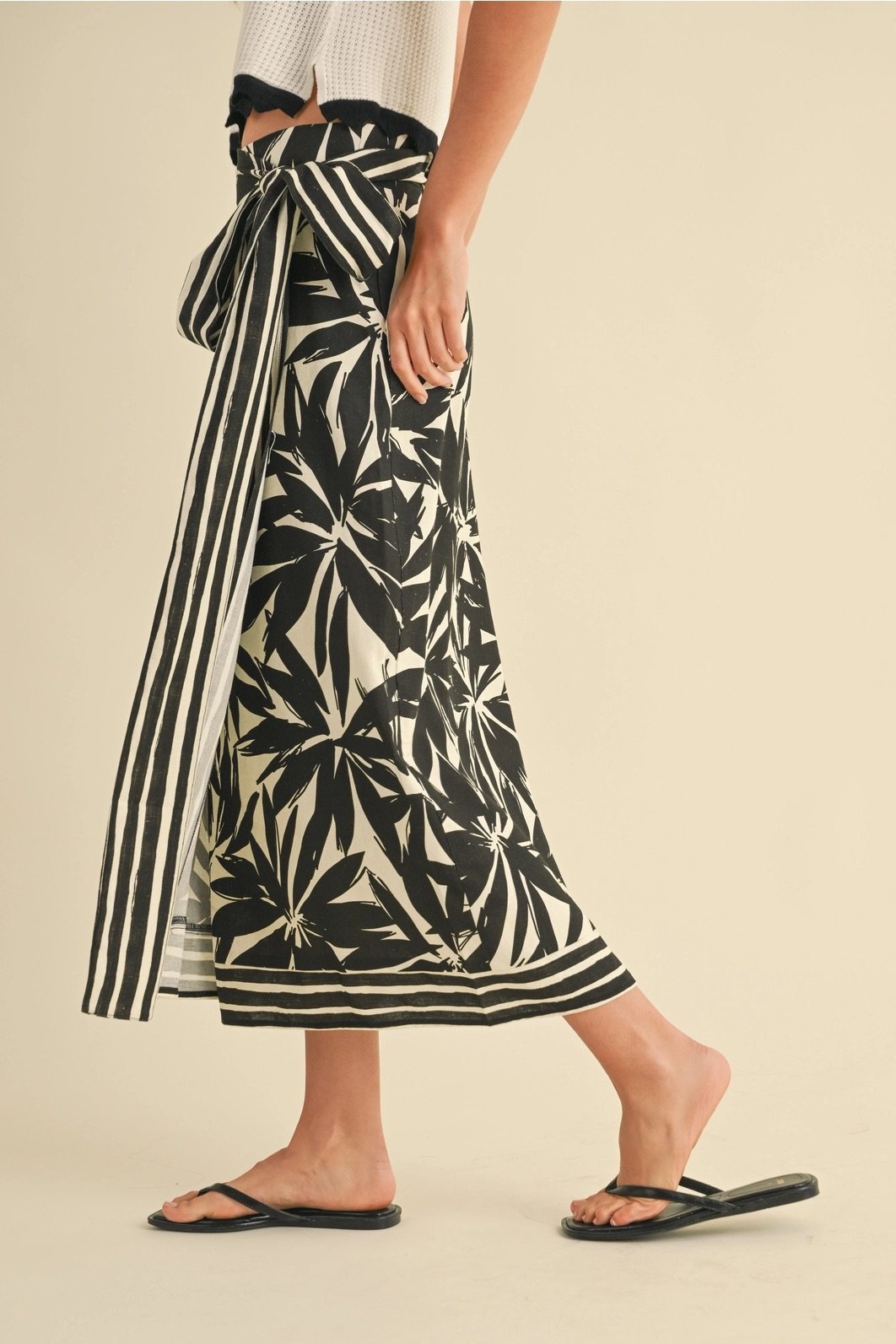linen wrap skirt