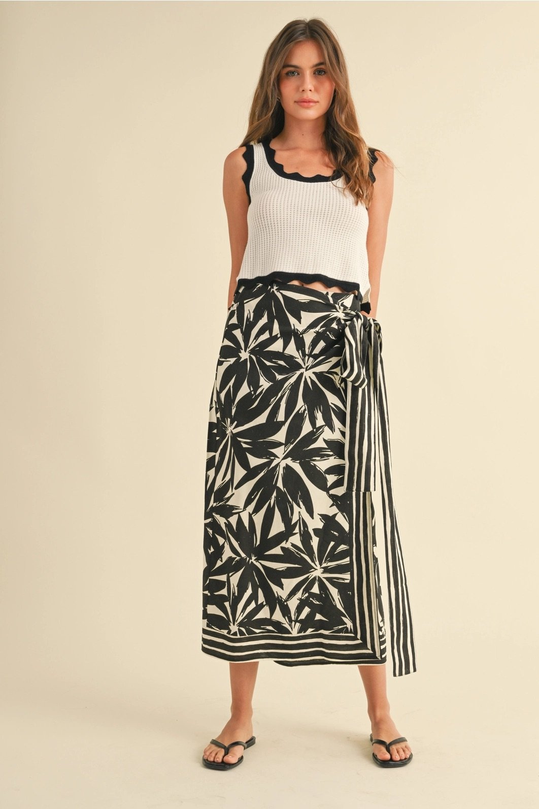 linen wrap skirt
