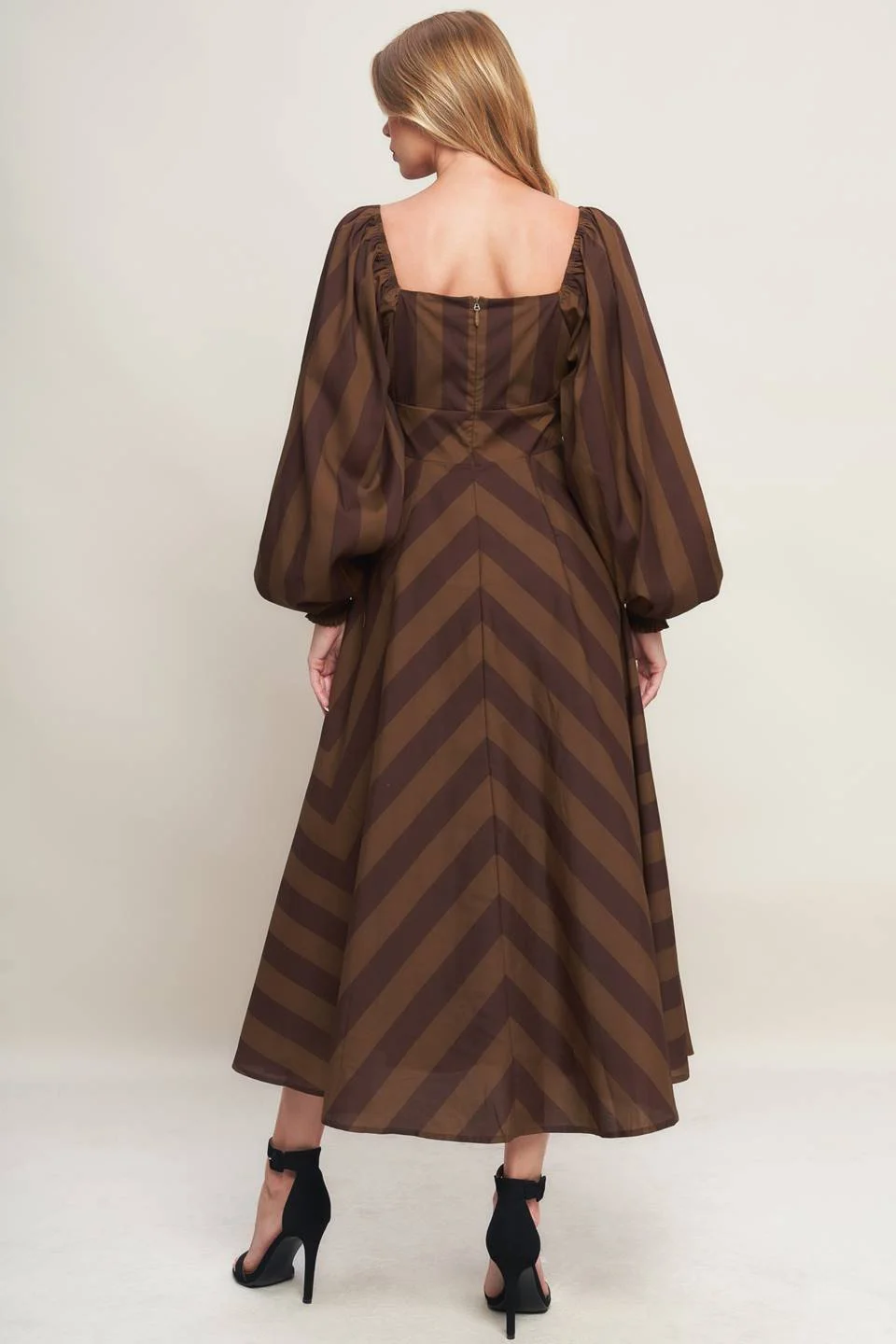 maxi brown dress