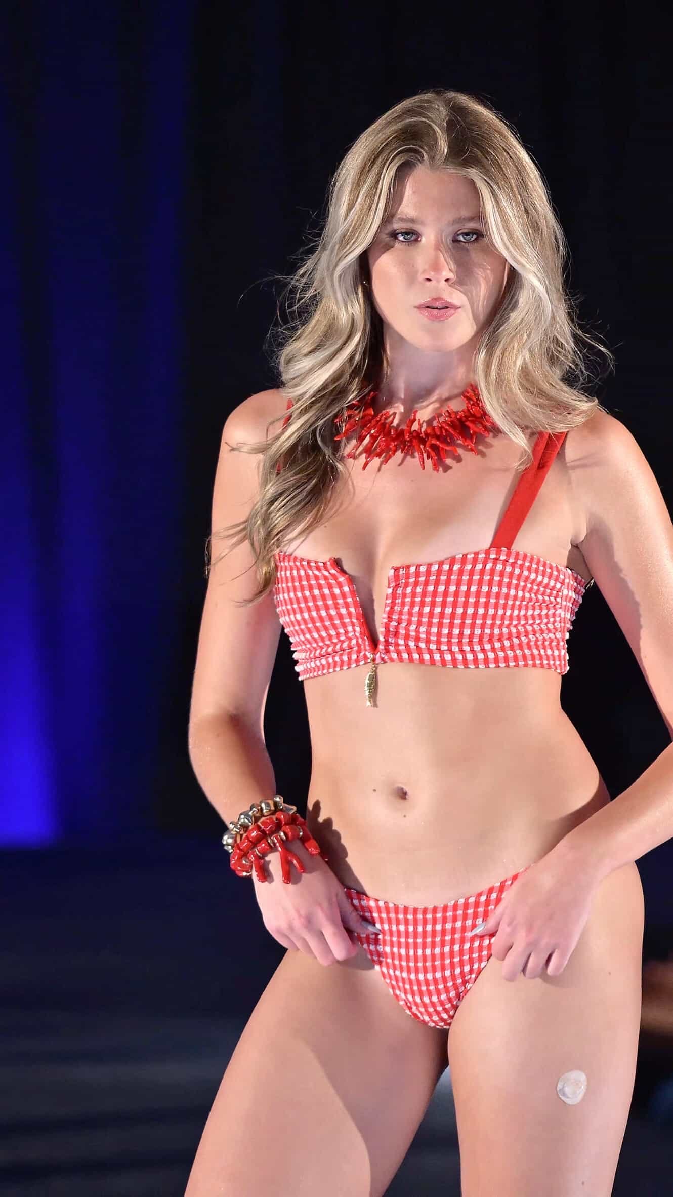 Red Gingham Bikini Set