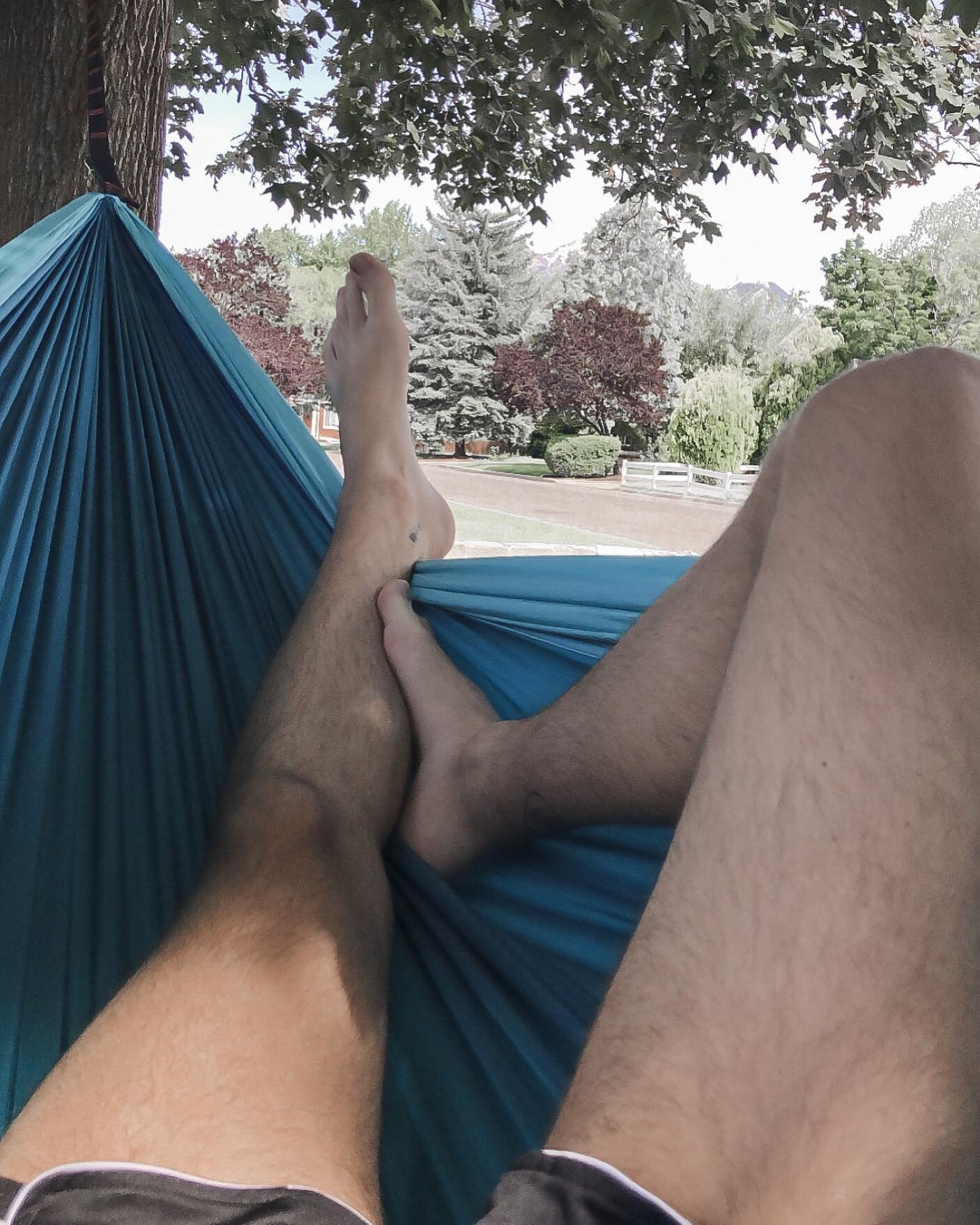 How&rsquo;s everyone else&rsquo;s Saturday going???
.
.
.
.
.
#hammock #grandtrunk #relaxing #saturday #vibes #goodtimes #chillin #legs #nature #photography #love #life #live #authentic