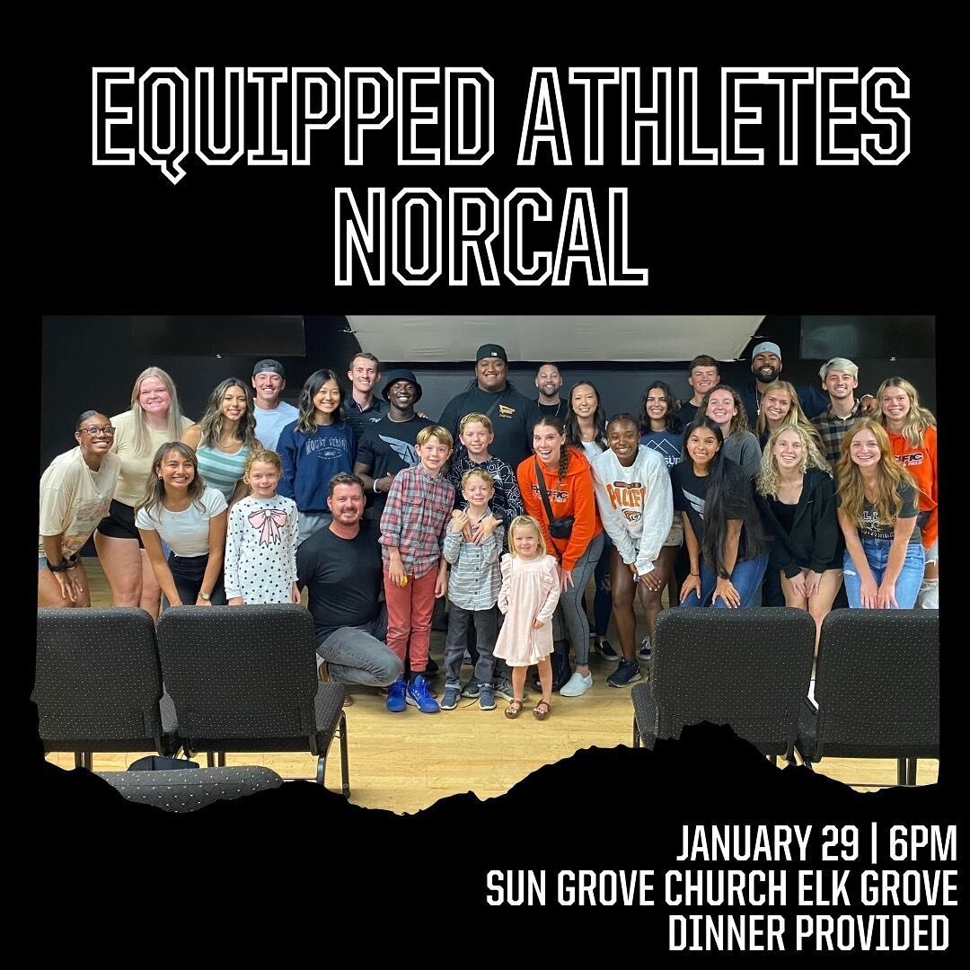 @ ALL COLLEGE ATHLETES IN NORCAL&mdash; IT&rsquo;S TIME FOR EA NORCAL THIS SUNDAY, JANUARY 29TH at 6-8PM!!! 🤩🤩🤩 

▪️FREE DINNER 
▪️MEET ATHLETES FROM OTHER CAMPUSES
▪️HEAR AN ENCOURAGING MESSAGE FROM @the_ahrs (ANDREW)
▪️EMCEES: @shiftyjay24 @kahl