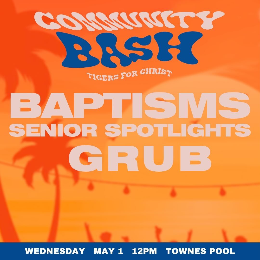 NEW LOCATION!!! Join us for our last gathering of the year! Going out with a splash! 🙌🙌🙌 come support @delaneyscully as she gets baptized and our seniors as we send them off!