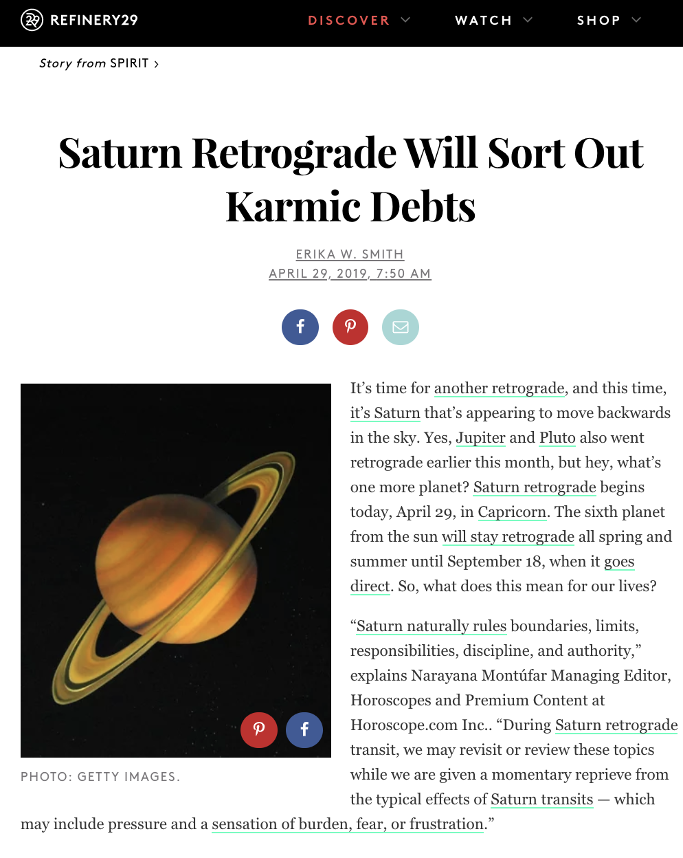 Saturn Retrograde Will Sort Out Karmic Debts