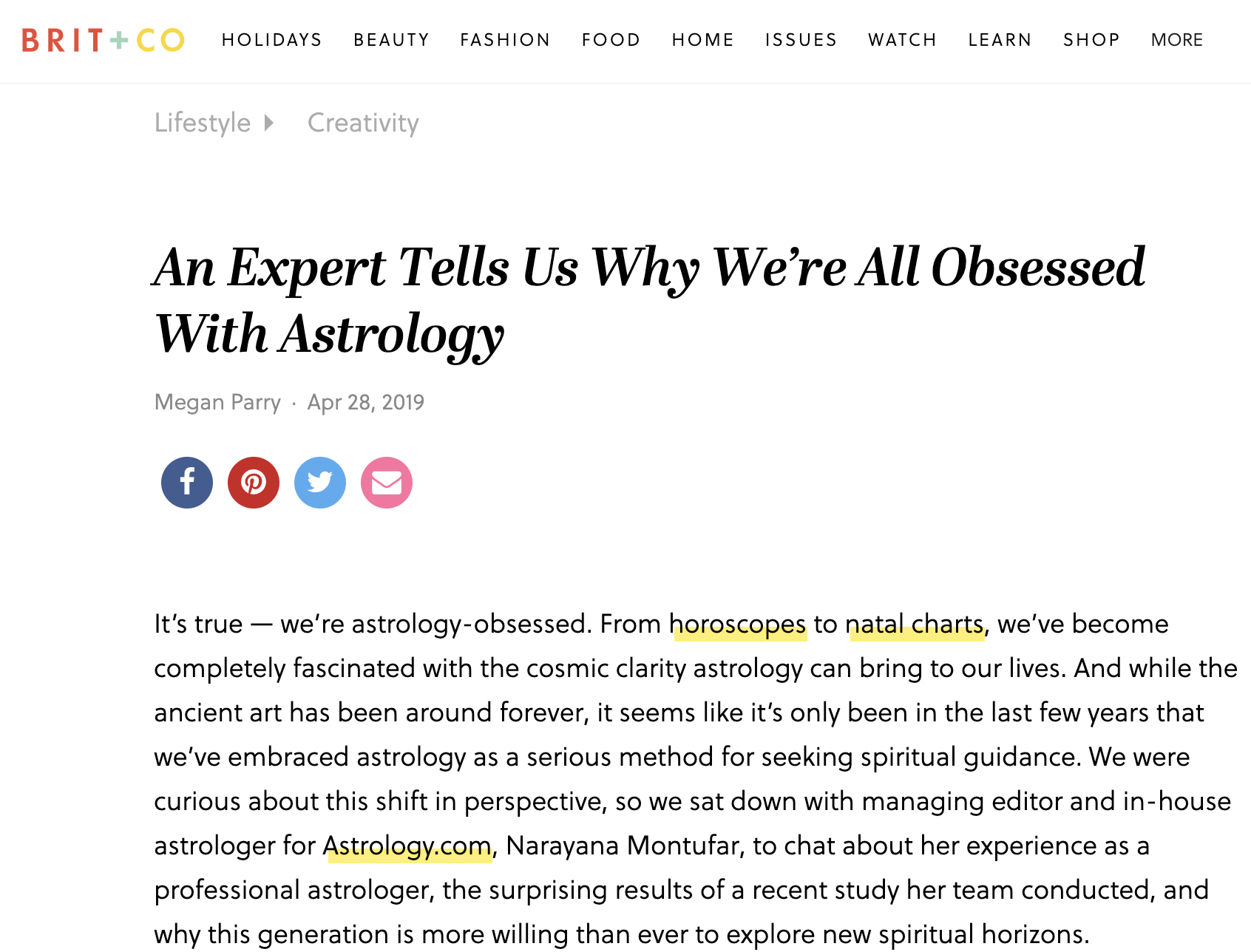 An Expert Tells Us Why We’re All Obsessed With Astrology