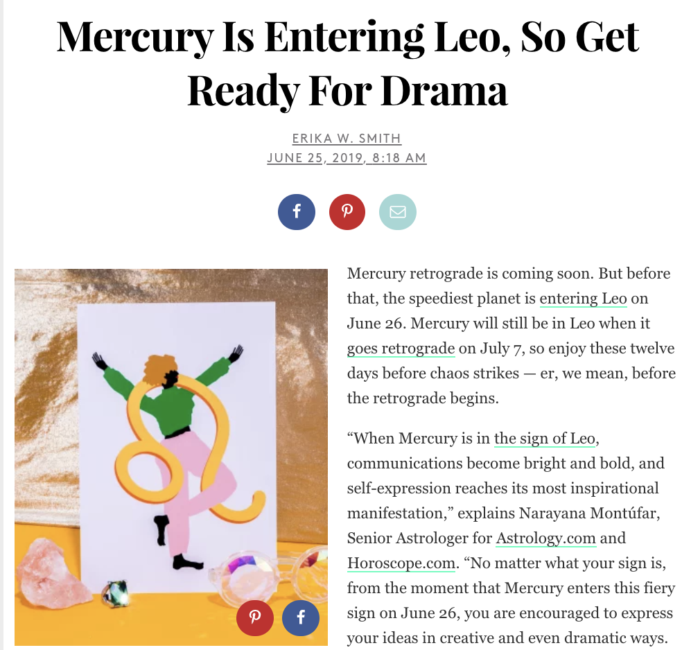 Mercury Is Entering Leo, So Get Ready For Drama