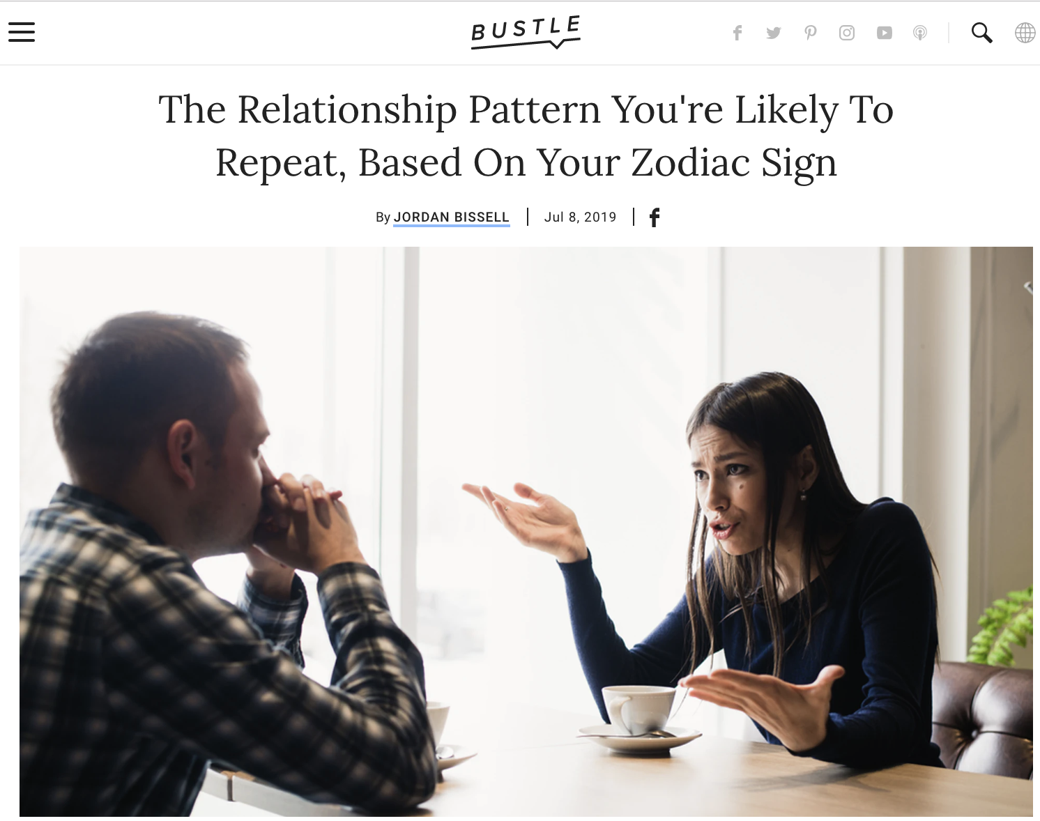 The Relationship Pattern You're Likely To Repeat, Based On Your Zodiac Sign