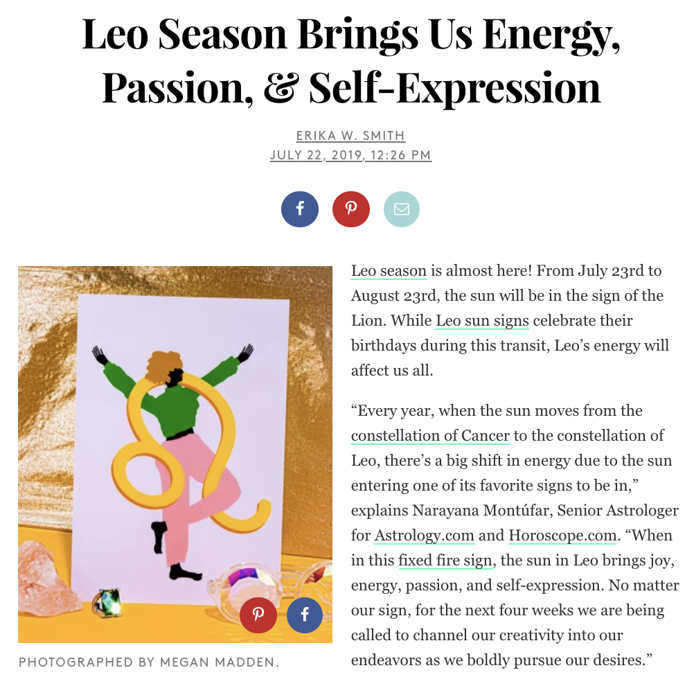 Leo Season Brings Us Energy, Passion, &amp; Self-Expression