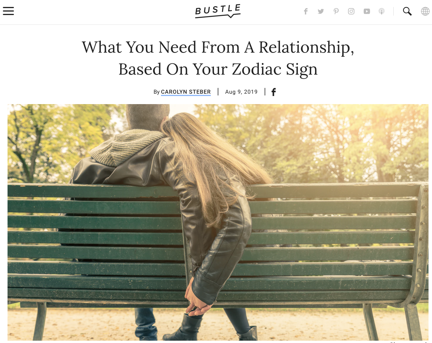 What You Need From A Relationship, Based On Your Zodiac Sign