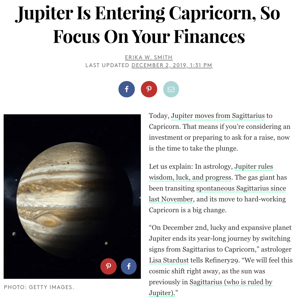 Jupiter Is Entering Capricorn, So Focus On Your Finances