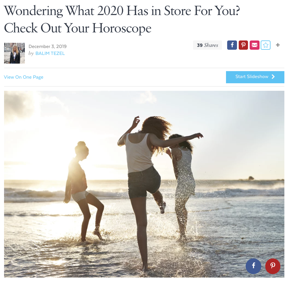 Wondering What 2020 Has in Store For You? Check Out Your Horoscope