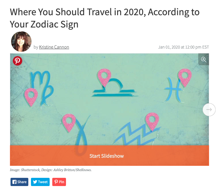 Where You Should Travel in 2020, According to Your Zodiac Sign