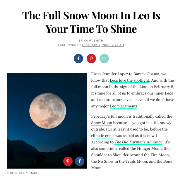 The Full Snow Moon In Leo Is Your Time To Shine