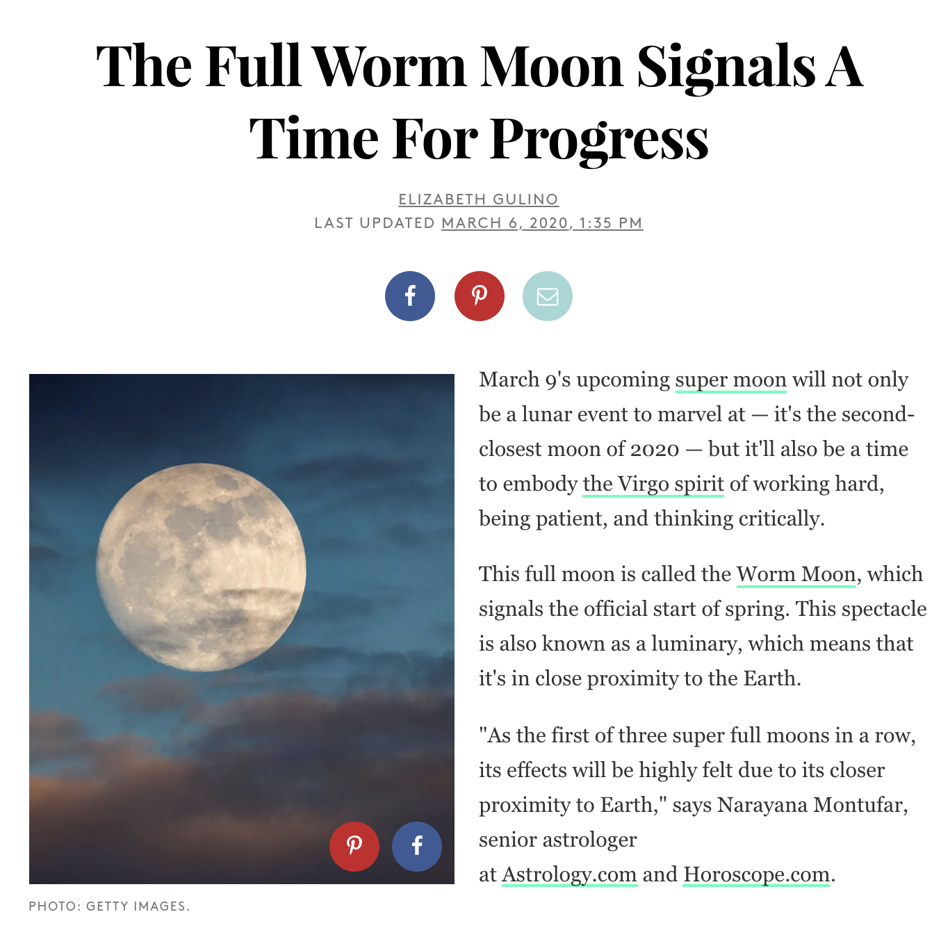 The Full Worm Moon Signals A Time For Progress