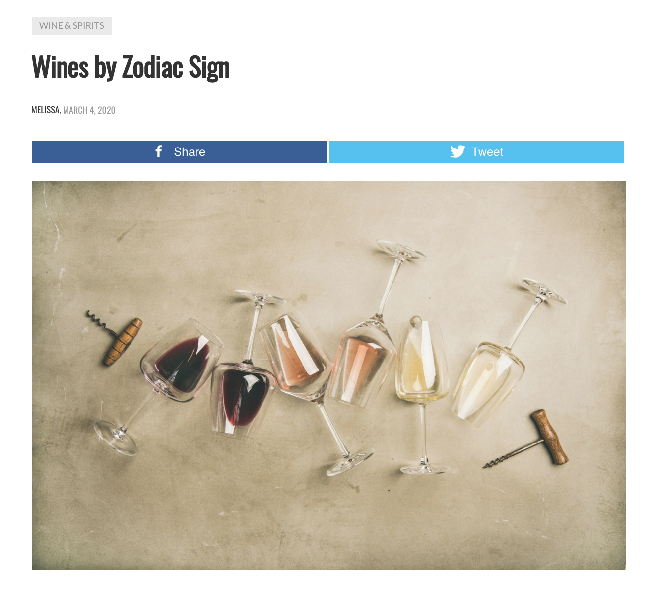 Wines by Zodiac Sign