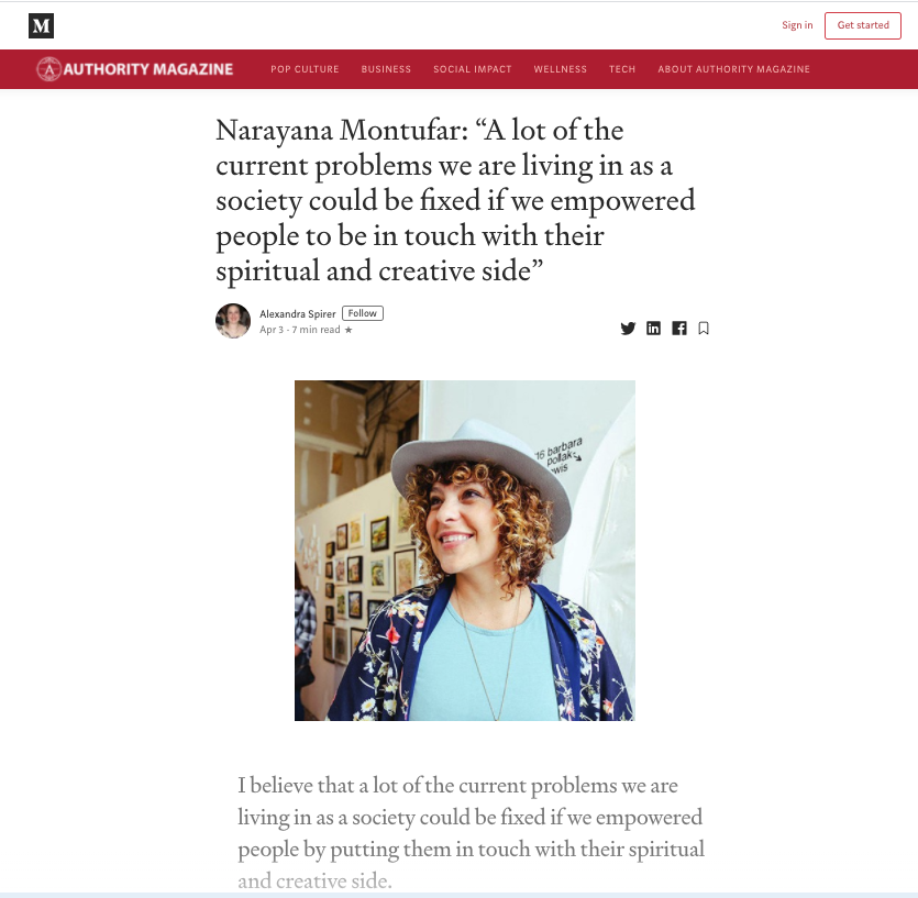 Narayana is featured as one of Medium's 2020 Strong Female Leaders!
