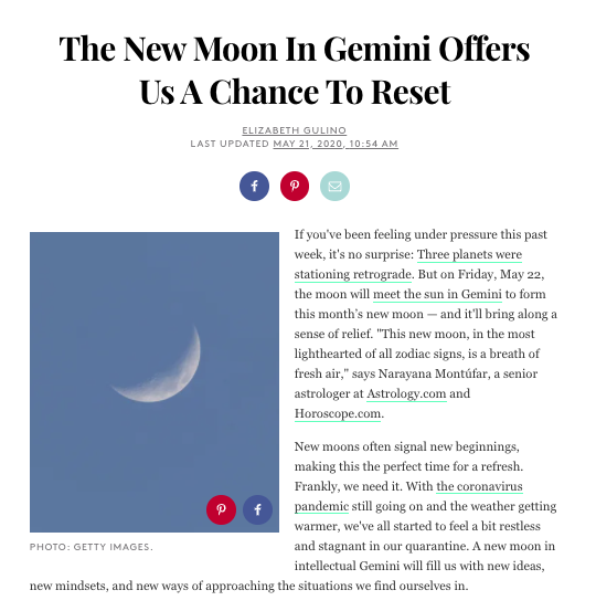 The New Moon In Gemini Offers Us A Chance To Reset