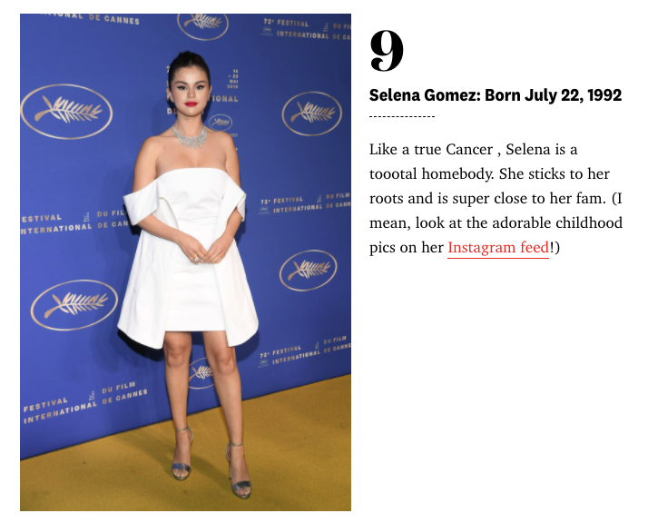 30 Cancer Celebrities Who Totally Live Up To Their Zodiac Sign