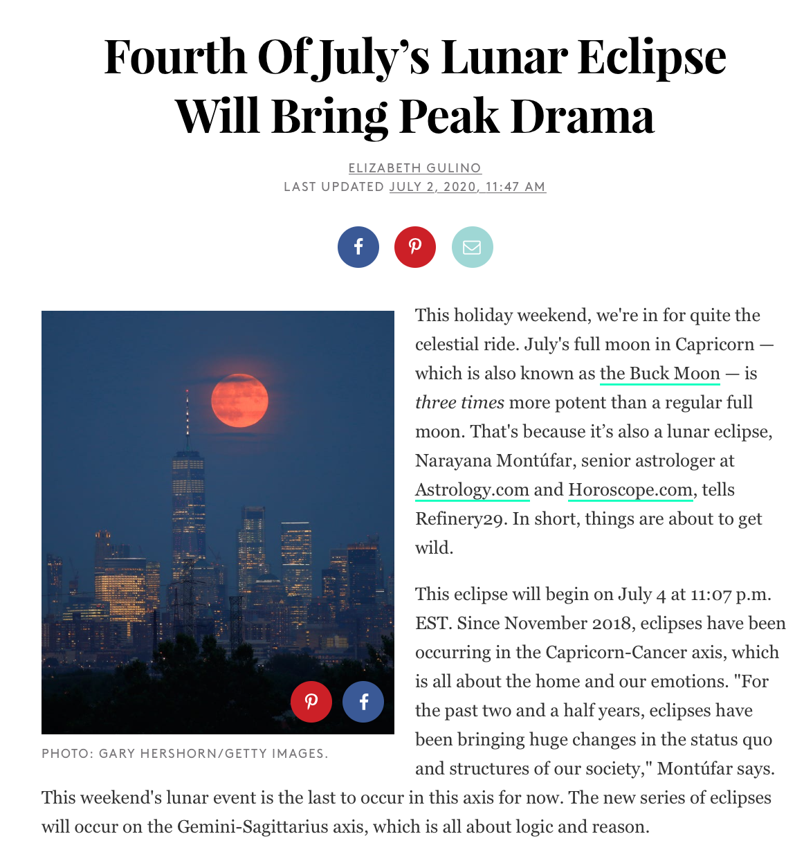 Fourth Of July’s Lunar Eclipse Will Bring Peak Drama