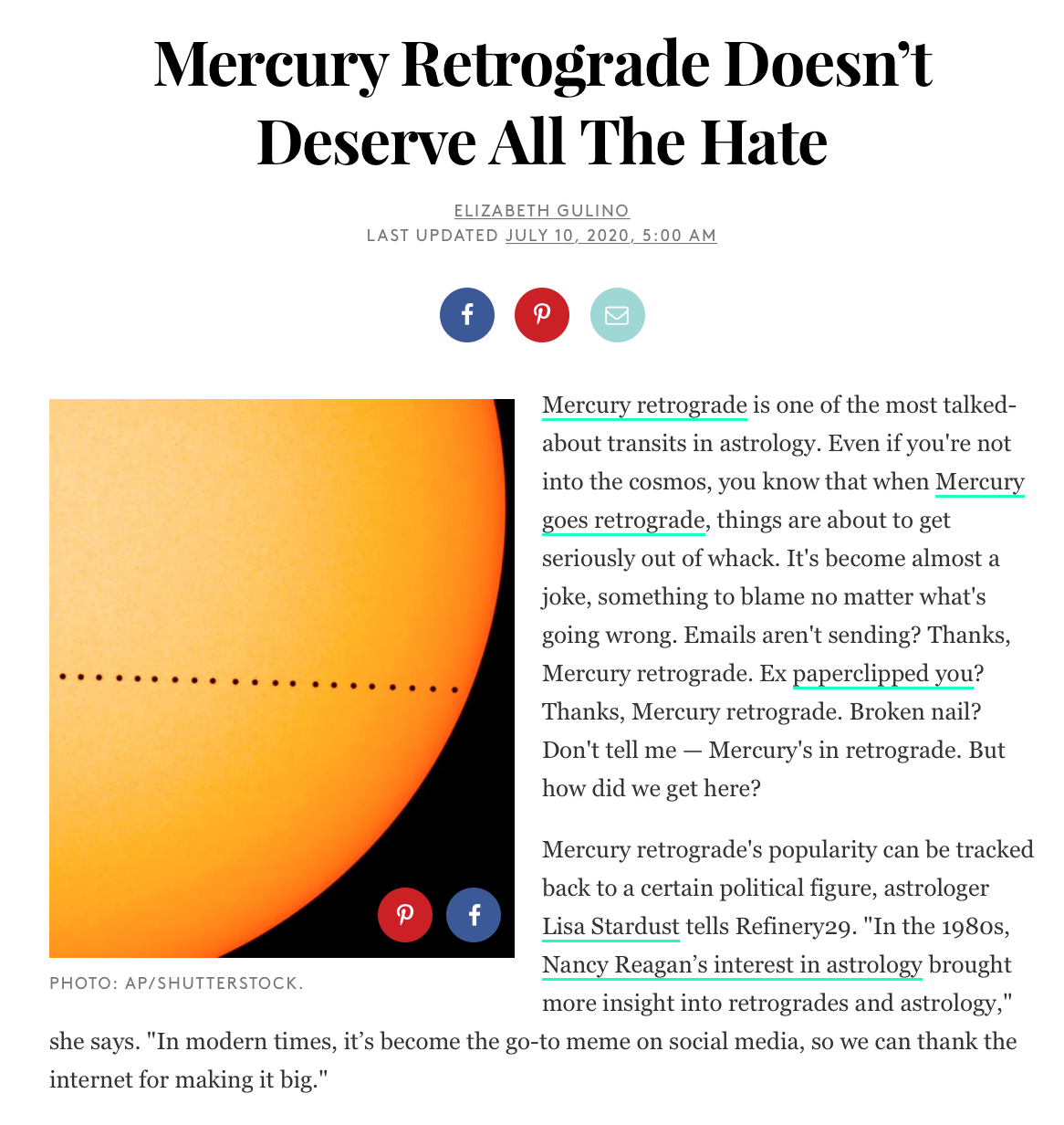 Mercury Retrograde Doesn’t Deserve All The Hate