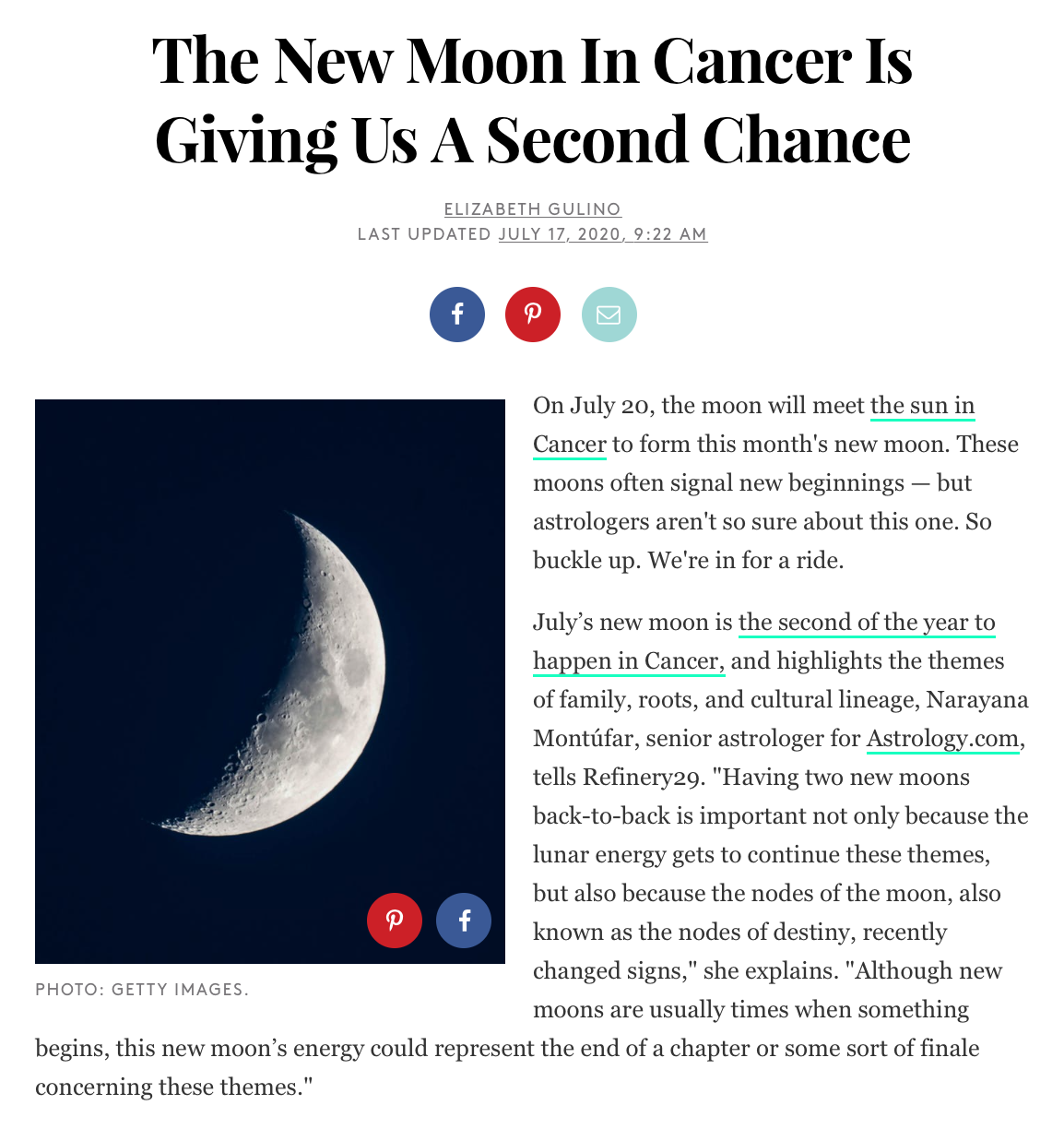 The New Moon In Cancer Is Giving Us A Second Chance