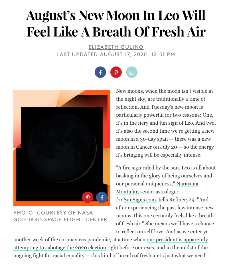 August’s New Moon In Leo Will Feel Like A Breath Of Fresh Air