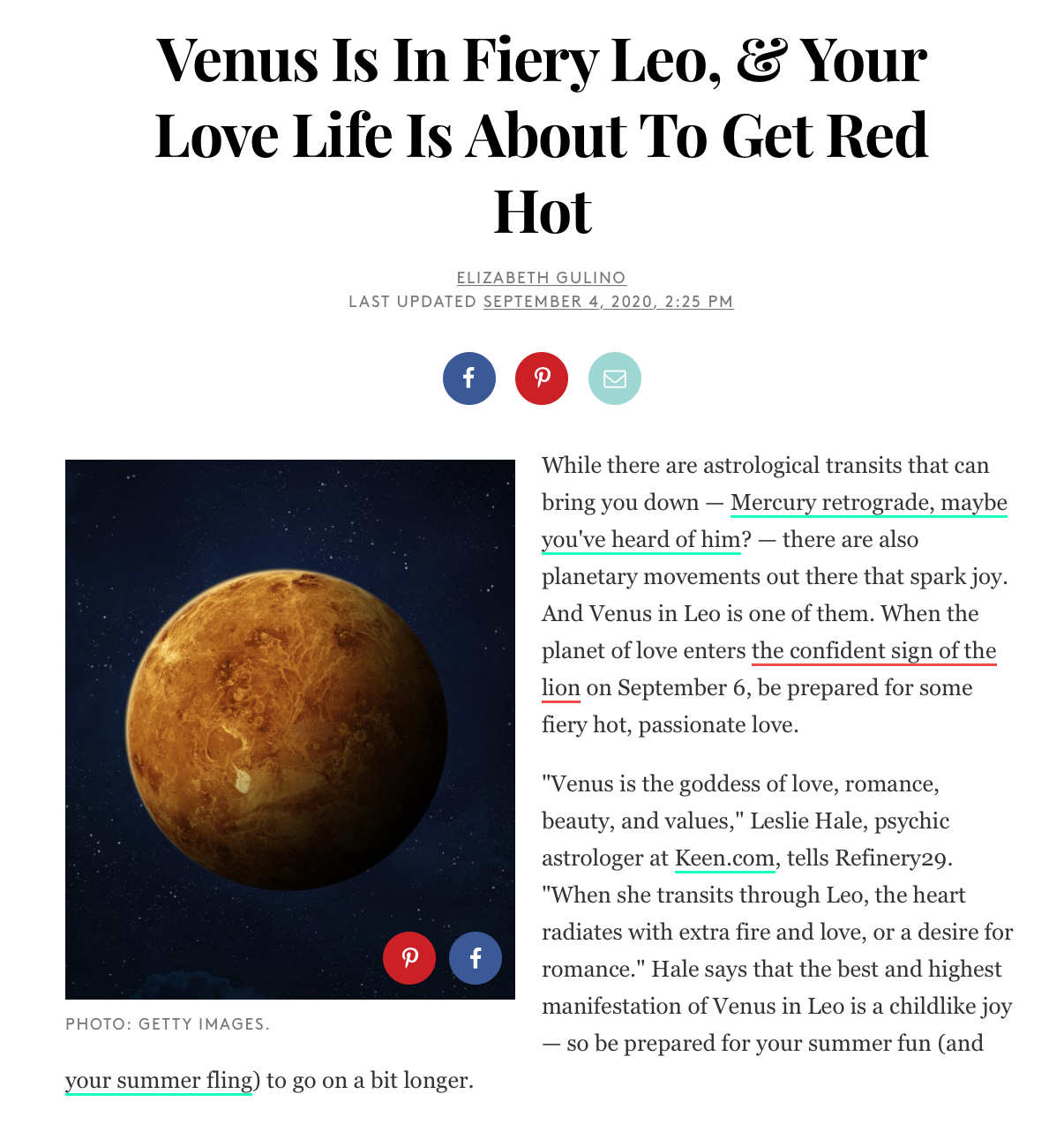 Venus Is In Fiery Leo, &amp; Your Love Life Is About To Get Red Hot