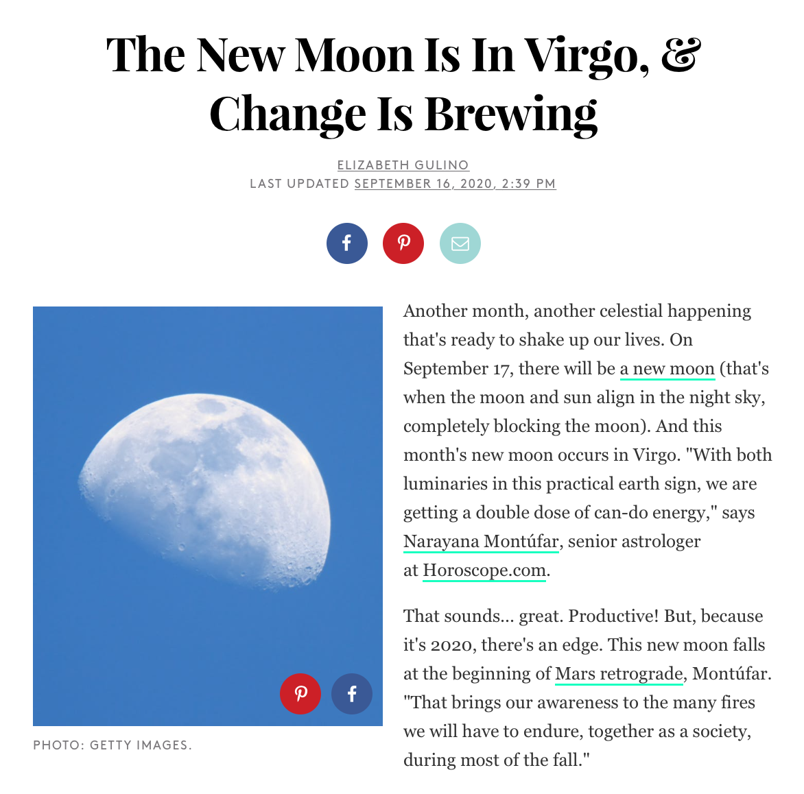 The New Moon Is In Virgo, &amp; Change Is Brewing