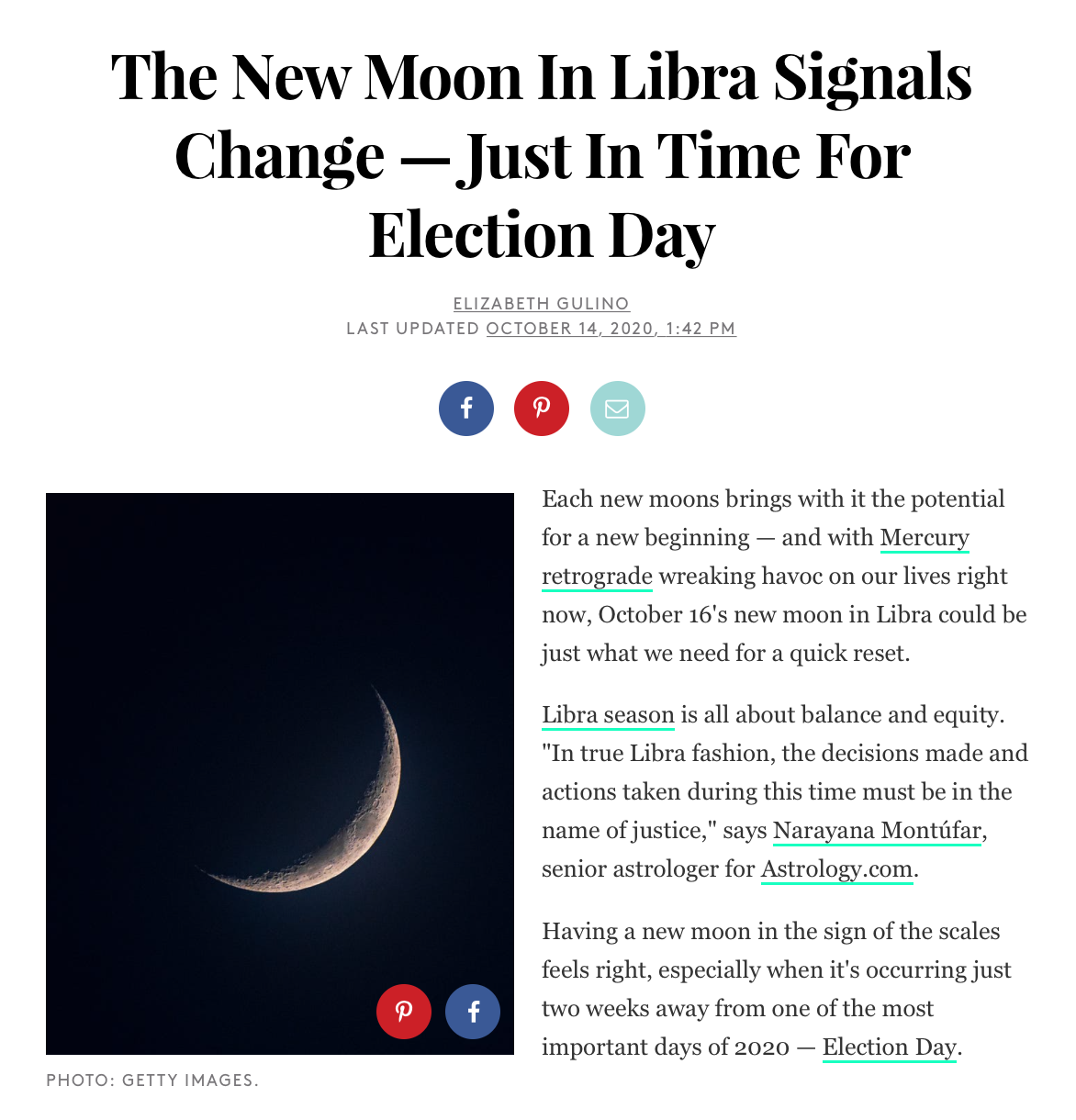 The New Moon In Libra Signals Change — Just In Time For Election Day