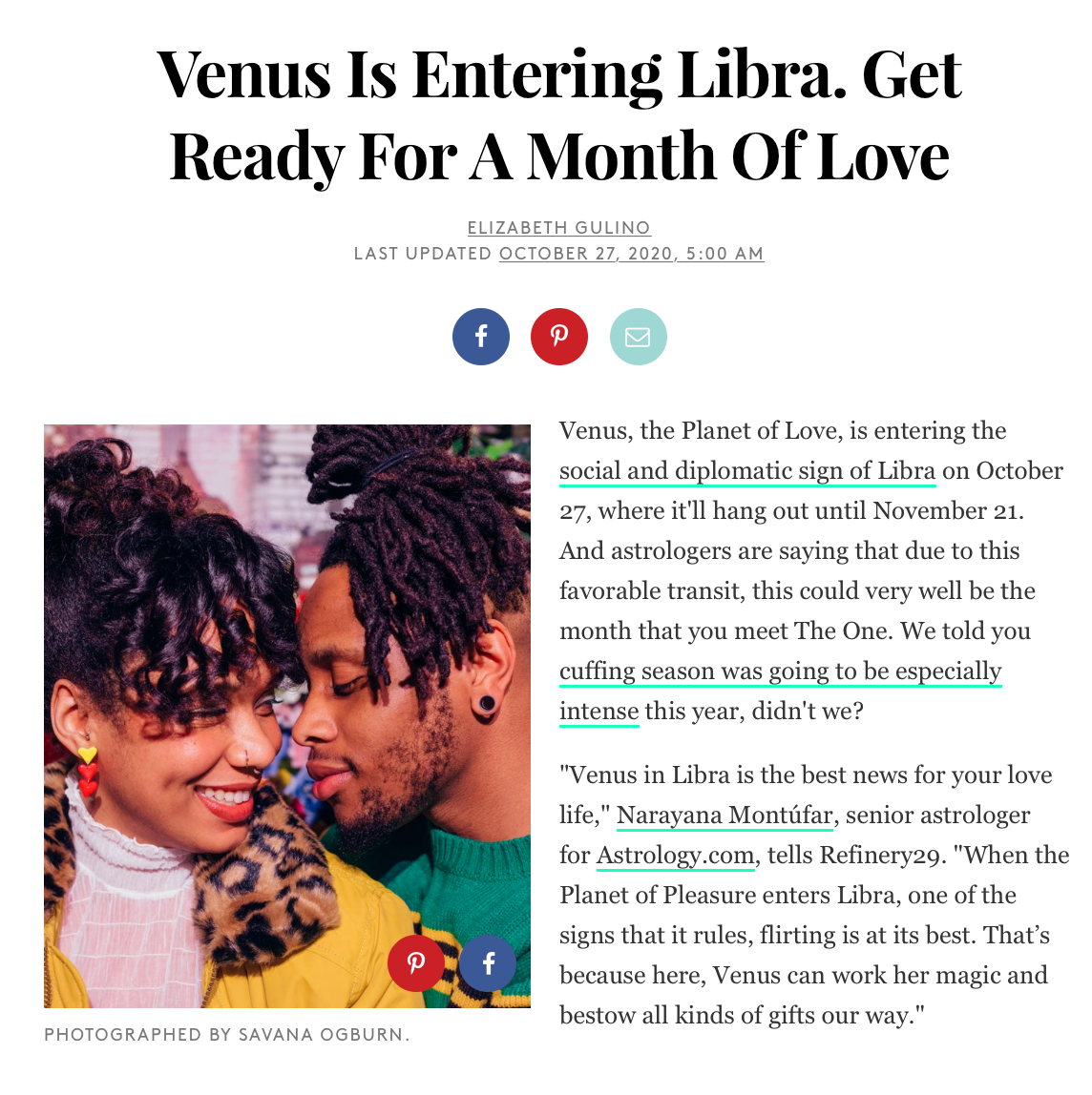 Venus Is Entering Libra. Get Ready For A Month Of Love