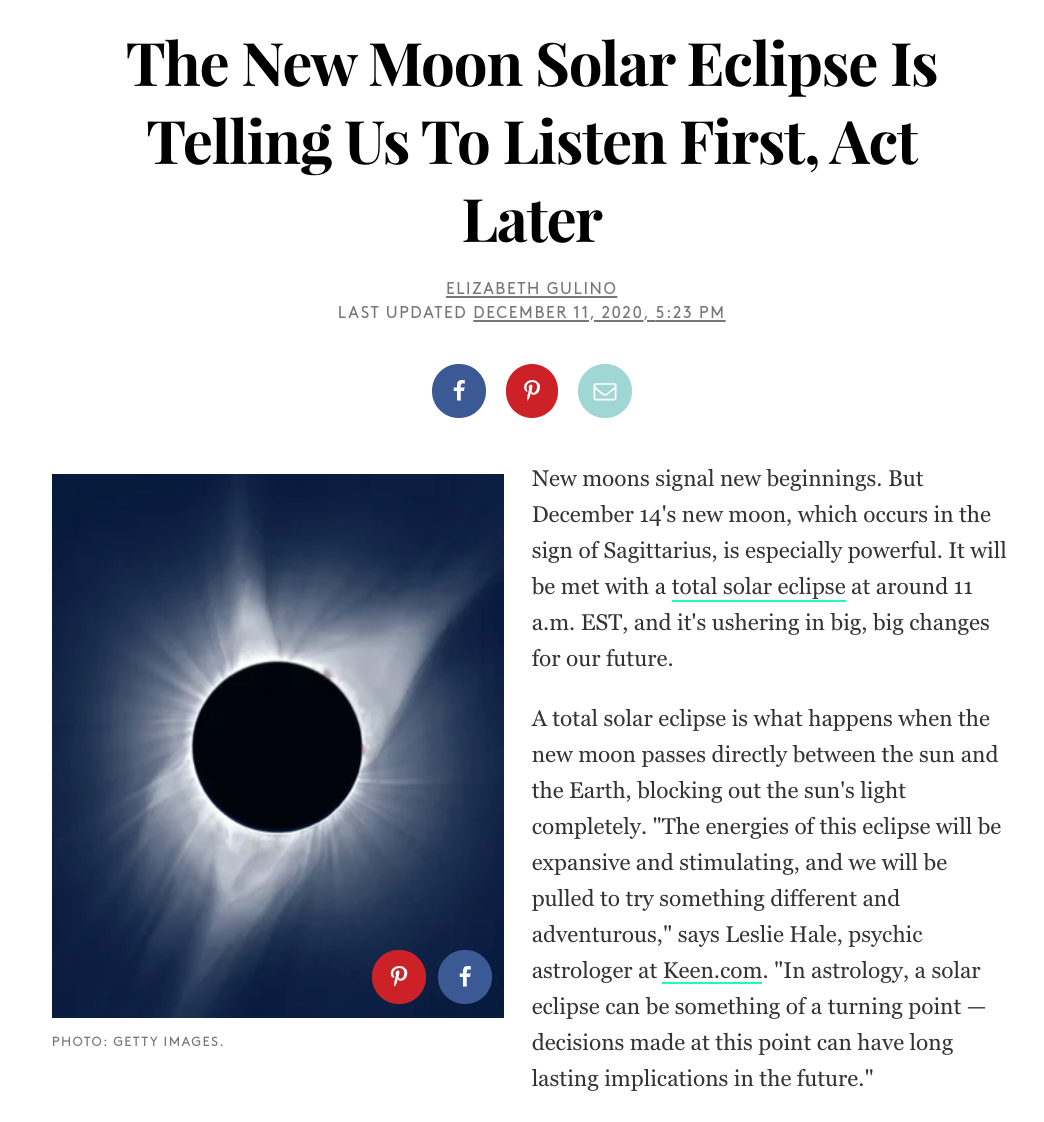 The New Moon Solar Eclipse Is Telling Us To Listen First, Act Later