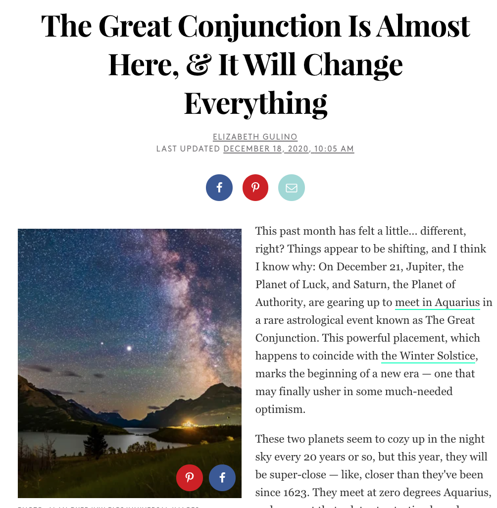 The Great Conjunction Is Almost Here, &amp; It Will Change Everything