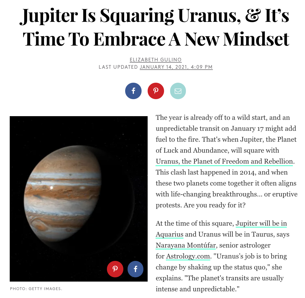 Jupiter Is Squaring Uranus, &amp; It’s Time To Embrace A New Mindset