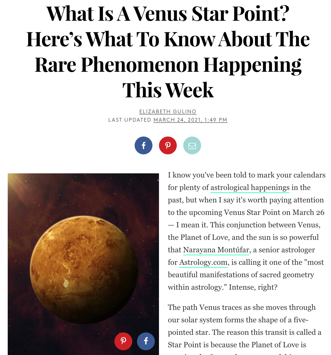 What Is A Venus Star Point? Here’s What To Know About The Rare Phenomenon Happening This Week