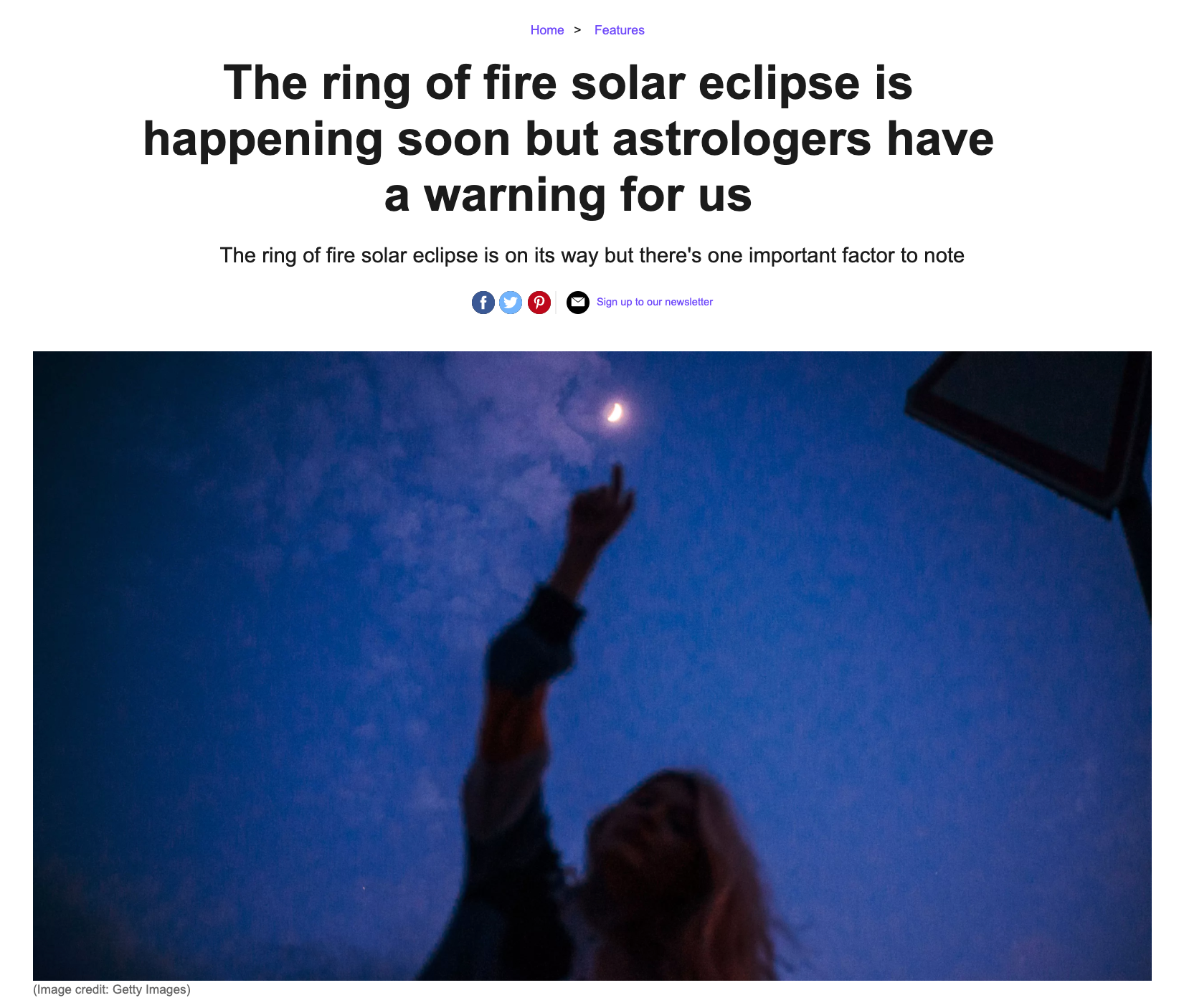 The ring of fire solar eclipse is happening soon but astrologers have a warning for us