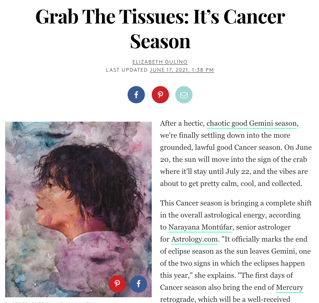 Grab The Tissues: It’s Cancer Season