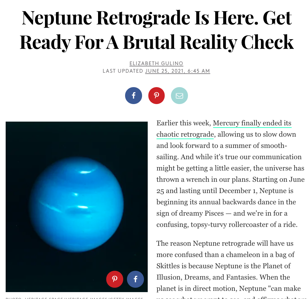 Neptune Retrograde Is Here. Get Ready For A Brutal Reality Check