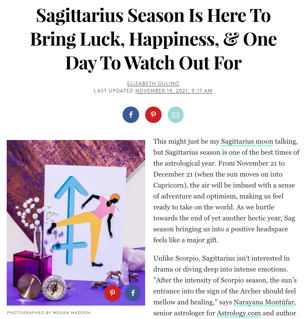 Sagittarius Season Is Here To Bring Luck, Happiness, &amp; One Day To Watch Out For