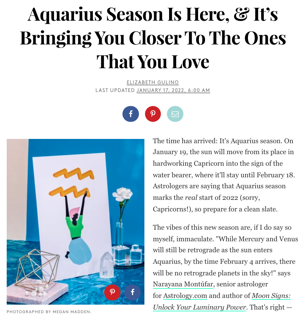 Aquarius Season Is Here, &amp; It’s Bringing You Closer To The Ones That You Love