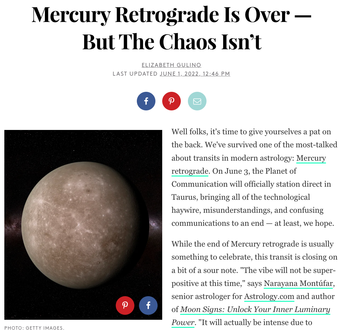 Mercury Retrograde Is Over — But The Chaos Isn’t