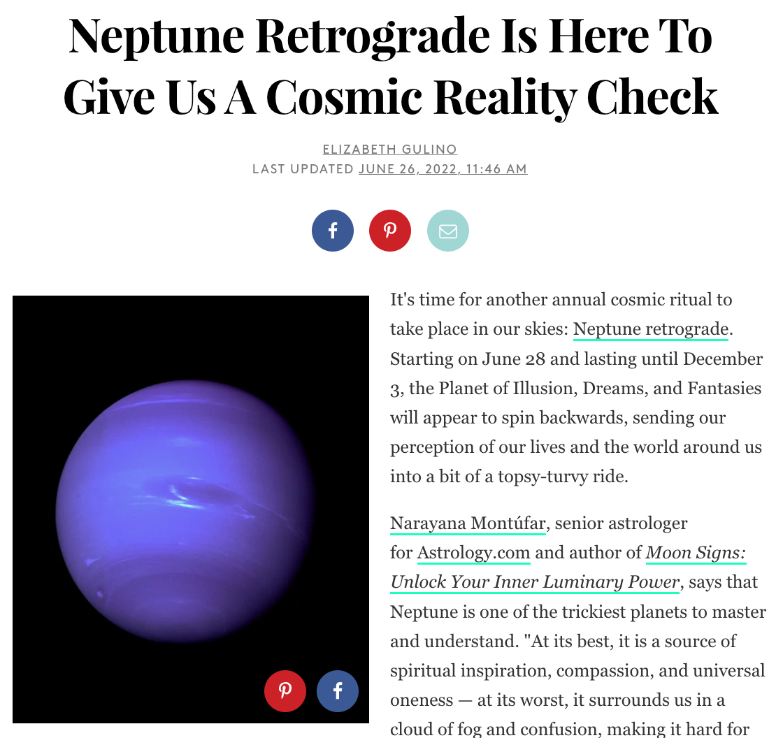 Neptune Retrograde Is Here To Give Us A Cosmic Reality Check